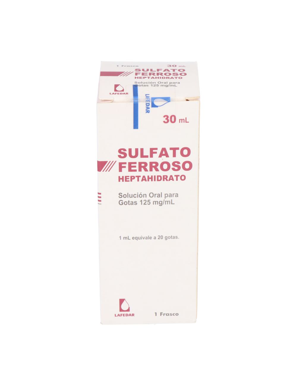 SULFATO FERROSO HEPTAHIDRATO SOLUCION ORAL GOTAS 125 MG/ML 30 ML LAFEDAR