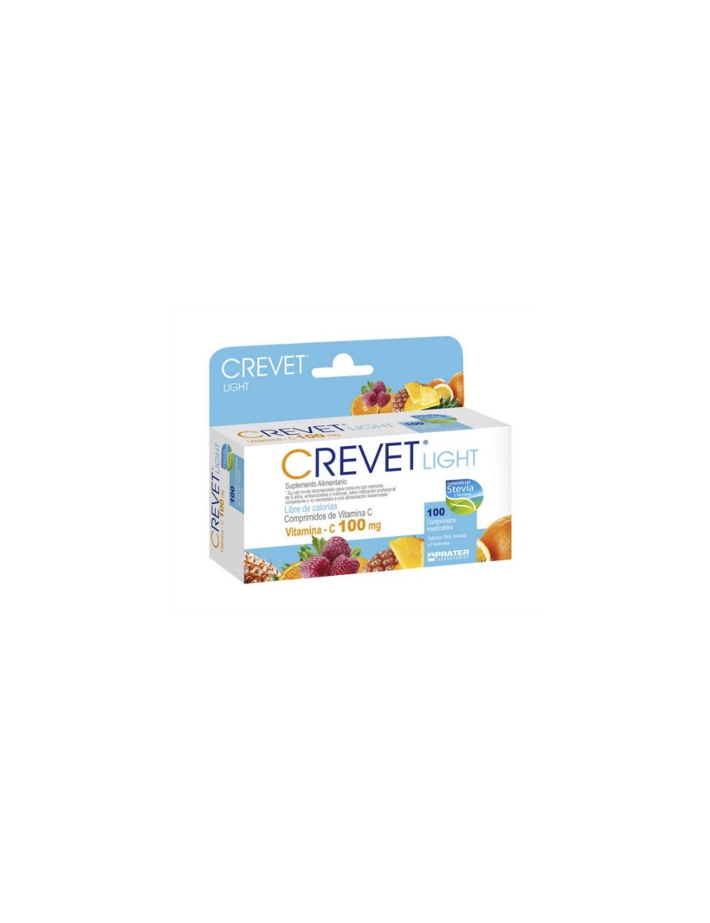CREVET LIGHT SUPLEMENTO ALIMENTARIO 100 MG 100 COMPRIMIDOS
