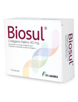 BIOSUL COLAGENO NATIVO  40 MG 30 CAPSULAS ITF-LABOMED