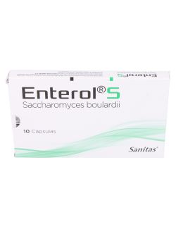 SACCHAROMYCES BOULARDII LIOFILIZADO ENTEROL S  282.50 MG 10 CÁPSULAS SANITAS