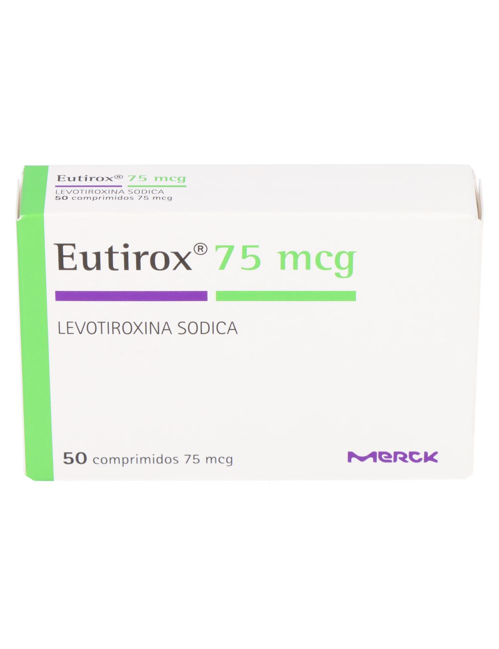 EUTIROX 75MCG  LEVOTIROXINA  50 COMPRIMIDOS LAB.MERCK