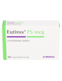 EUTIROX 75MCG  LEVOTIROXINA  50 COMPRIMIDOS LAB.MERCK
