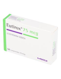 EUTIROX 75MCG  LEVOTIROXINA  50 COMPRIMIDOS LAB.MERCK