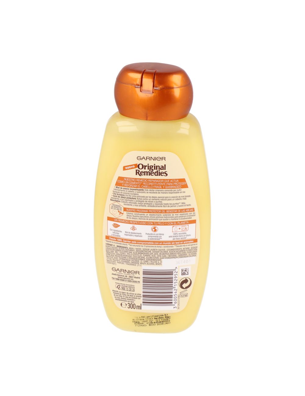 SHAMPOO GARNIER ORIGINAL REMEDIES TESOROS DE MIEL 300 ML