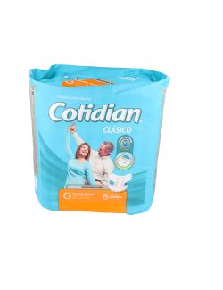 COTIDIAN CLASICO G PAÑALES ADULTO X 8 UNID