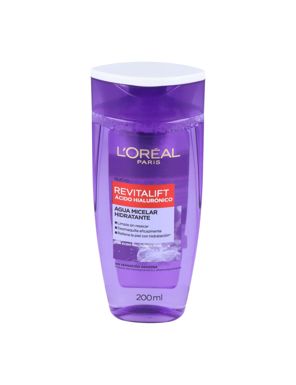 REVITALIFT ÁCIDO HIALURÓNICO AGUA MICELAR HIDRATANTE SIN SENSACIÓN GRASOSA 200 ML