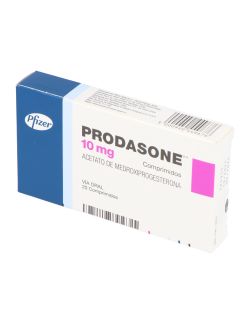 MEDROXIPROGESTERONA PRODASONE 10 MG 20 COMPRIMIDOS PFIZER CENABAST