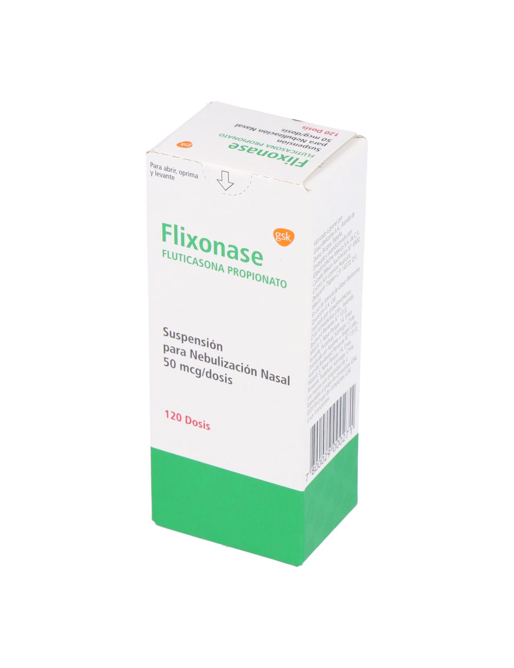 FLUTICASONA PROPIONATO FLIXONASE 50 MCG/DOSIS SUSPENSION PARA NEBULIZACION NASAL 120 DOSIS GSK CENABAST