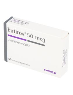 EUTIROX 50MCG LEVOTIROXINA SODIACA 50 COMPRIMIDOS LAB. MERCK