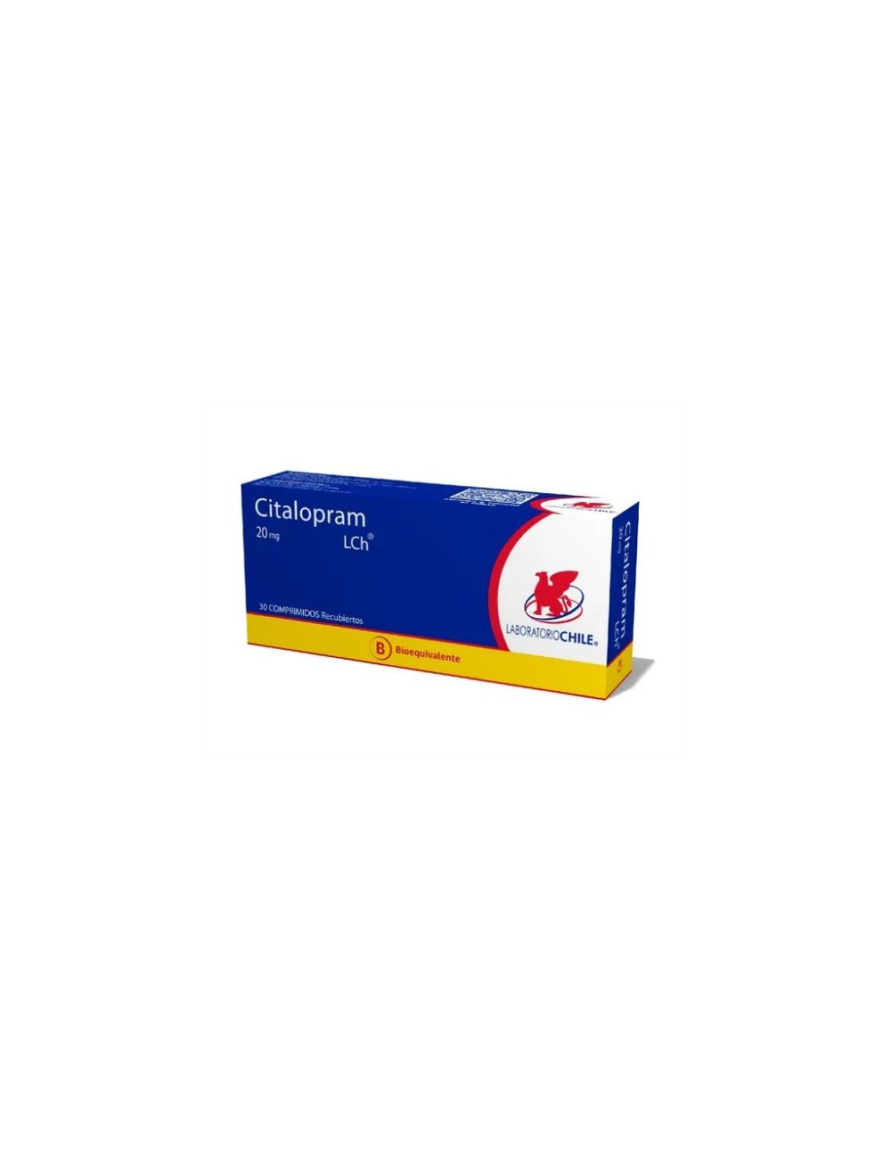 CITALOPRAM 20 MG 30 COMPRIMIDOS BIOEQUIVALENTE LABORATORIO CHILE