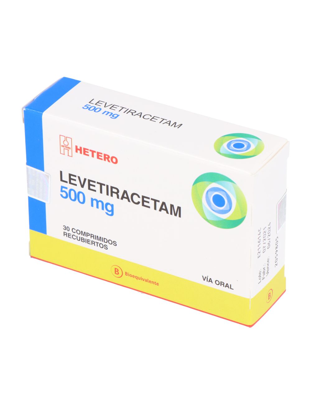LEVETIRACETAM 500 MG 30 COMPRIMIDOS RECUBIERTOS BIOEQUIVALENTE LAB HETERO LEVETIRACETAM 500 MG 30 COMPRIMIDOS RECUBIERTOS BIOEQUIVALENTE LAB HETERO