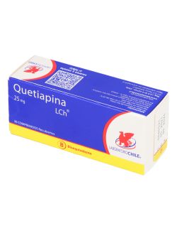 QUETIAPINA 25 MG 30 COMPRIMIDOS RECUBIERTOS BIOEQUIVALENTE LAB.CHILE