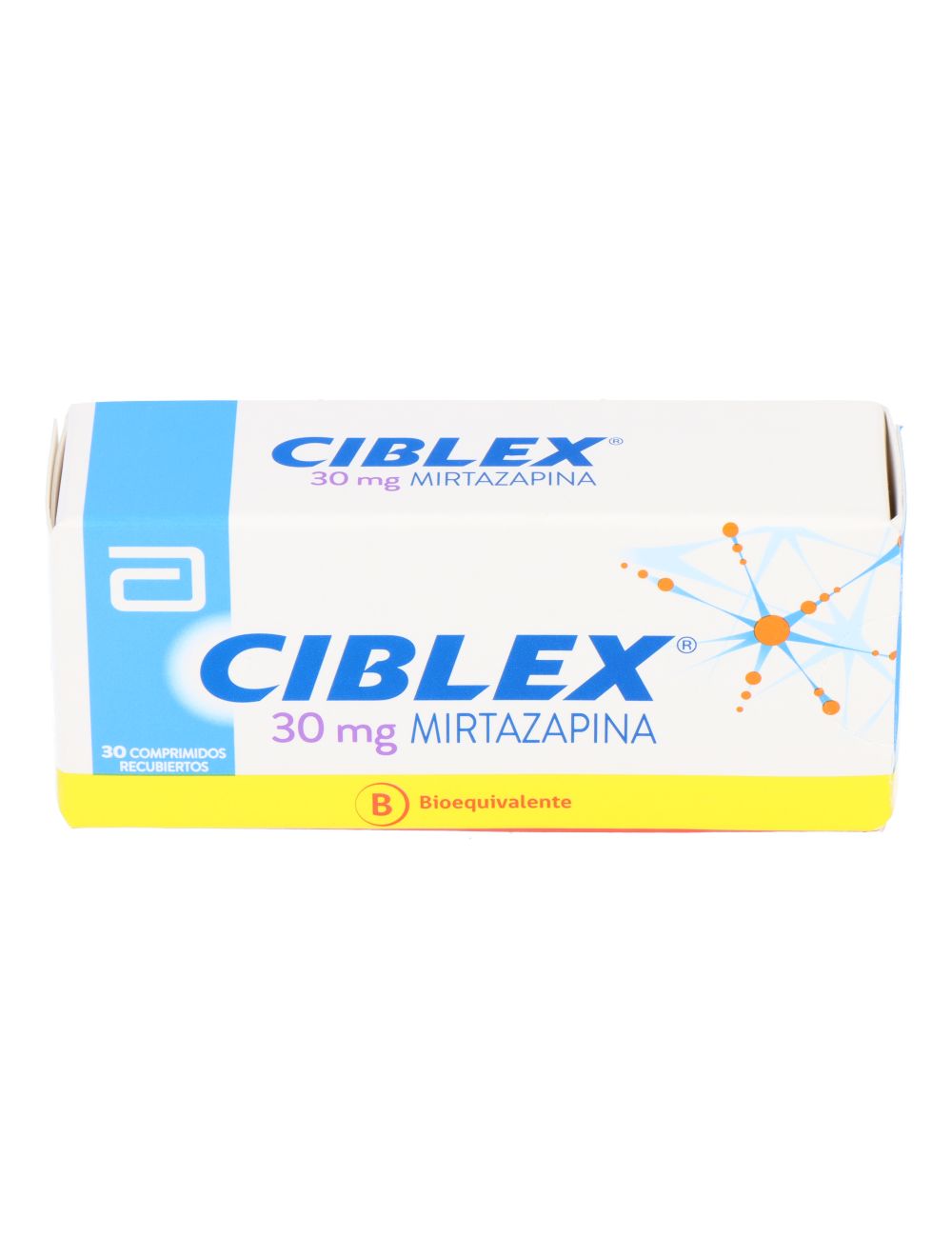 CIBLEX 30MG (MIRTAZAPINA) X 30 COMPRIMIDOS BIOEQUIVALENTE LABORATORIO ABBOTT