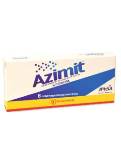 AZIMIT AZITROMICINA 500 MG 6 COMPRIMIDOS RECUBIERTOS BIOEQUIVALENTE  LAB.IPHSA