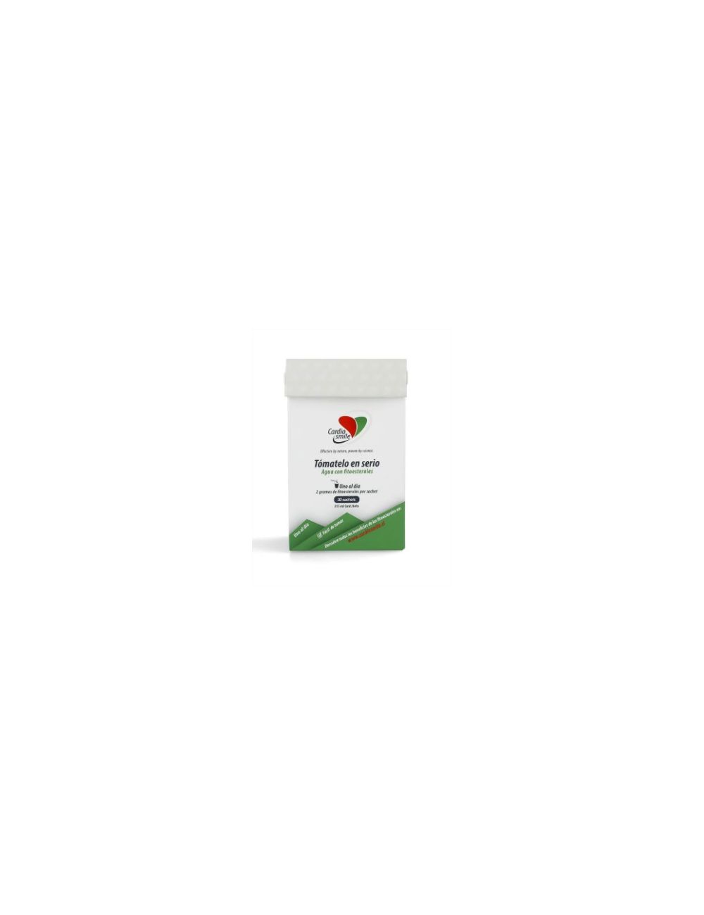 CARDIO SMILE AGUA CON FITOESTEROLES 2 GRAMOS  X SACHET 30 UNIDADES LAB.NUTRARTIS LTDA.