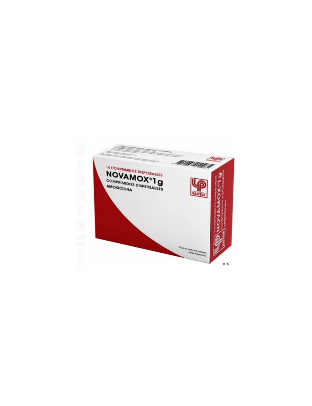NOVAMOX AMOXICILINA 1000 MG 14 COMPRIMIDOS DISPERSABLES BIOEQUIVALENTE LAB. PASTEUR