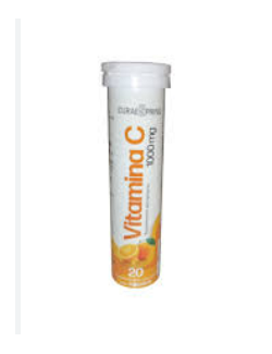 VITAMINA C 1000 MG 20 COMPRIMIDOS EFERVESCENTES CURAE SPRING