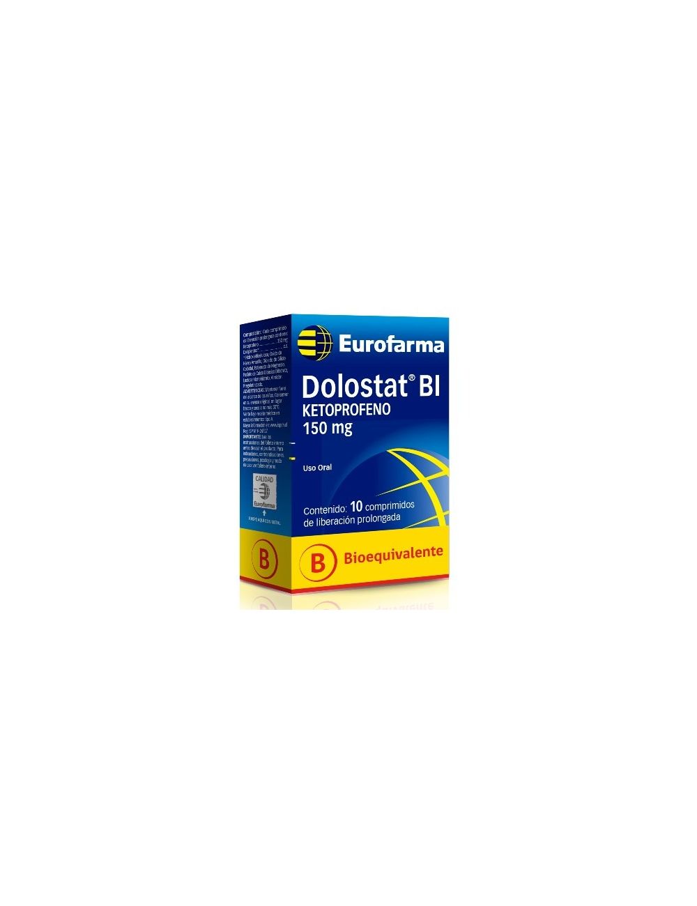 DOLOSTAT BI KETOPROFENO 150 MG 10 COMPRIMIDOS LIBERACION PROLONGADA EUROFARMA