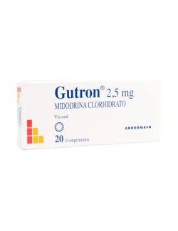 GUTRON MIDODRINA 2.5MG. 20 COMPRIMIDOS LAB. ANDROMACO