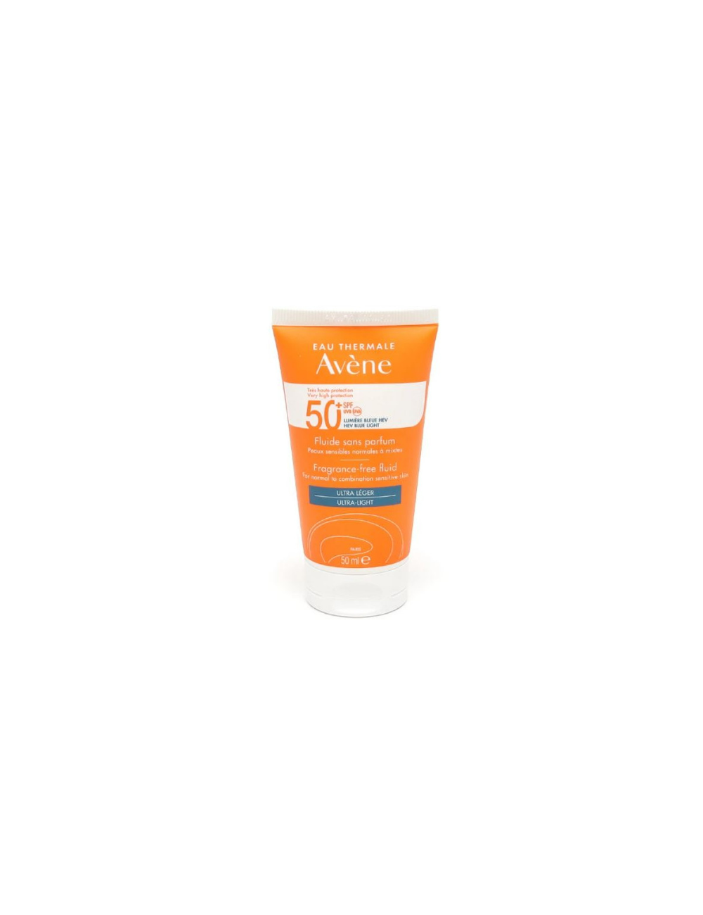 AVENE FLUIDO SIN COLOR PIELES MIXTAS SPF 50+ 50 ML