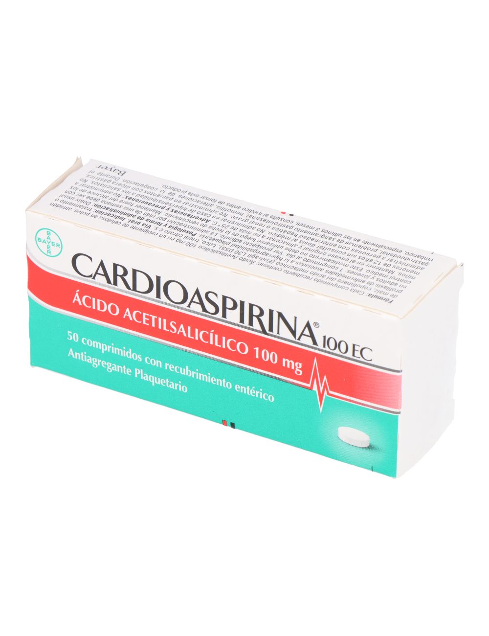 CARDIOASPIRINA 100 EC 100 MG 50 COMPRIMIDOS BAYER
