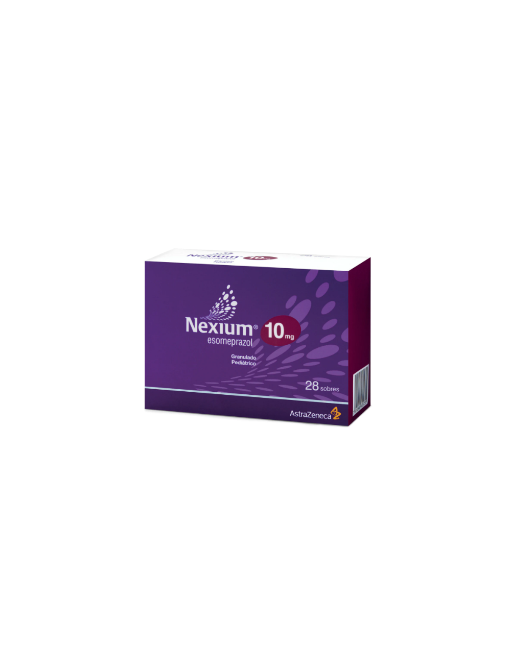 NEXIUM 10MG. ESOMEPRAZOL 28 SOBRES LAB. ASTRAZENECA