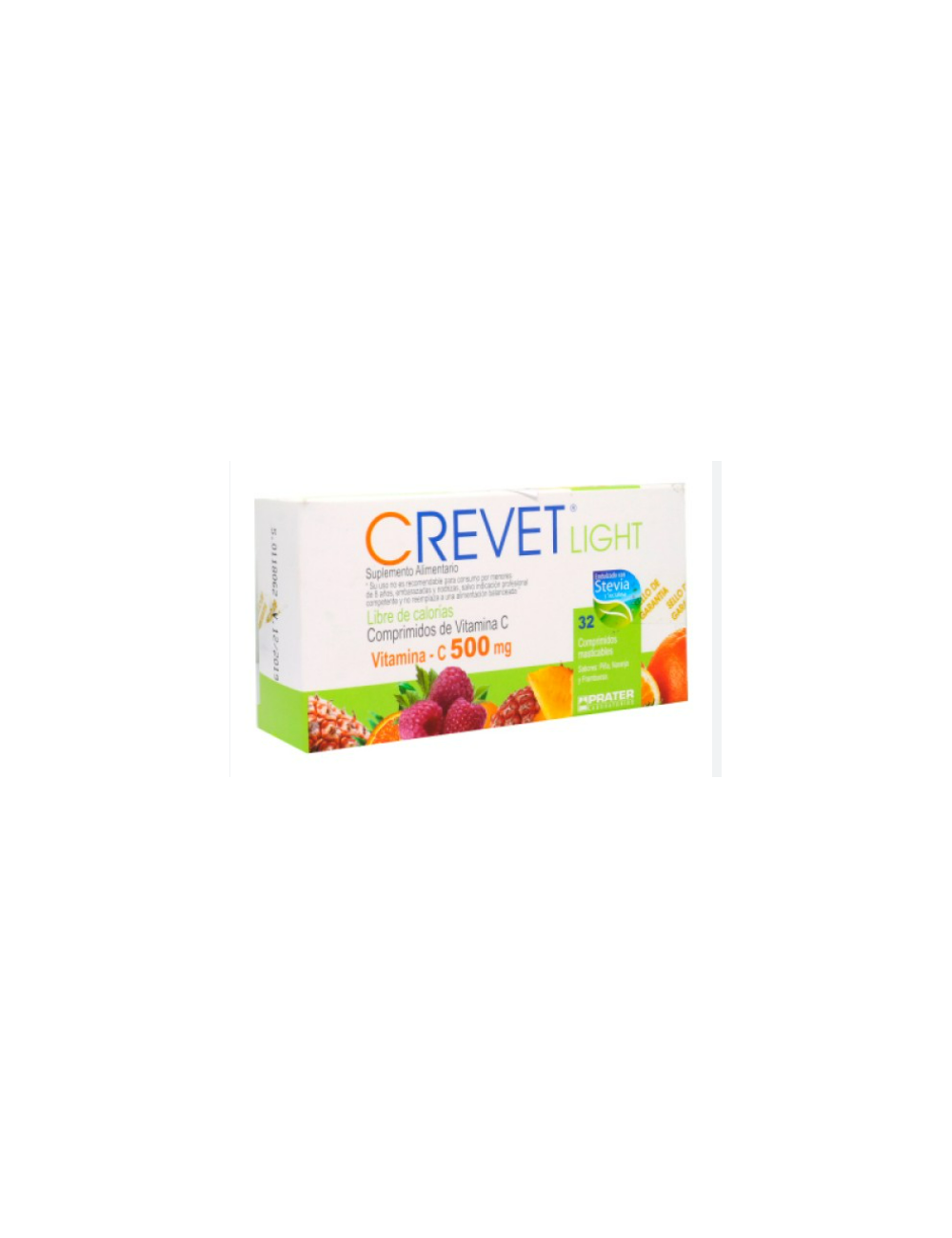 CREVET LIGHT VITAMINA C ACIDO ASCORBICO 500 MG 32 COMPRIMIDOS PRATER