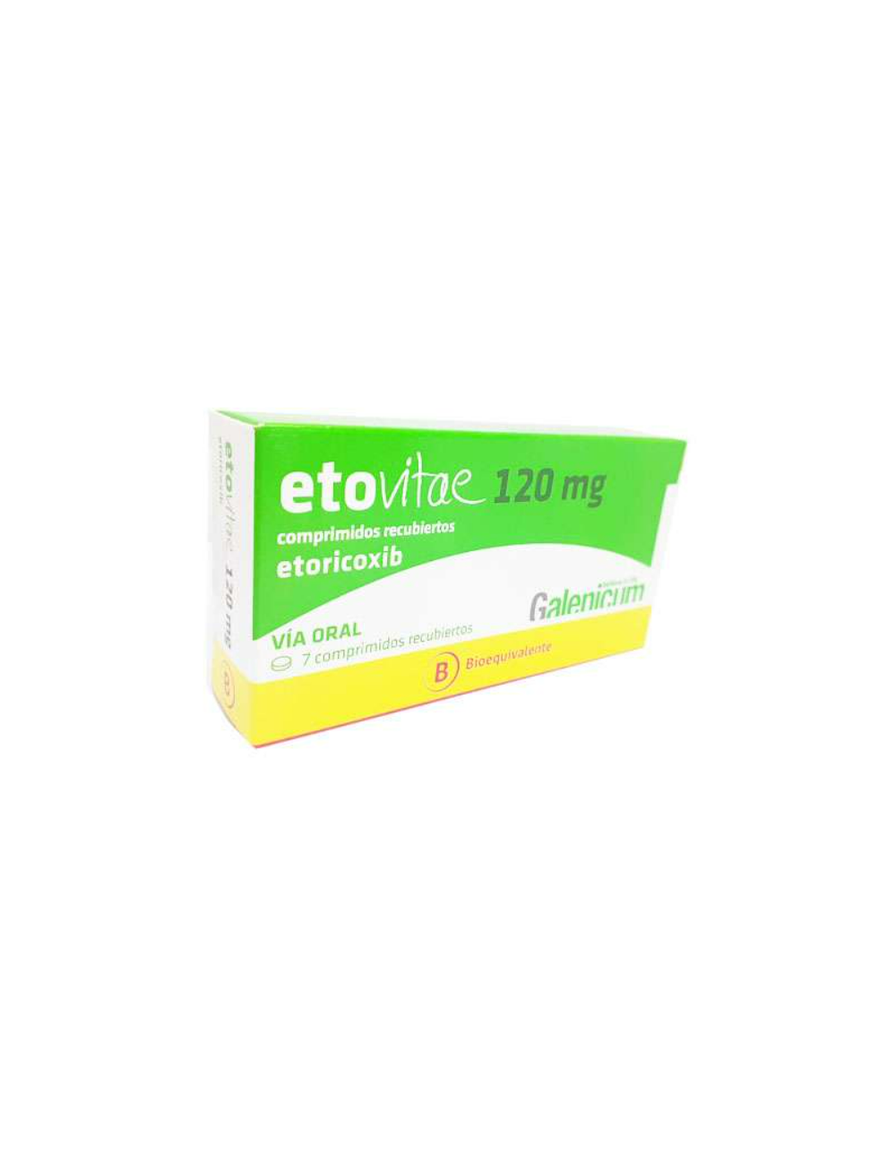 ETOVITAE ETORICOXIB 120 MG 7 COMPRIMIDOS BIOEQUIVALENTE GALENICUM
