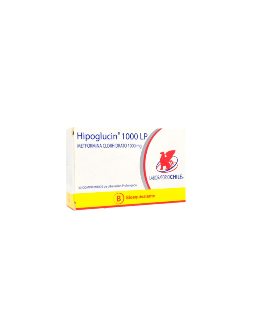 HIPOGLUCIN 1000 LP COM.30 LABORATORIO CHILE