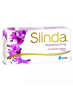 SLINDA DROSPIRENONA 4MG 28 COMPRIMIDOS RECUBIERTOS LAB.EXELTIS