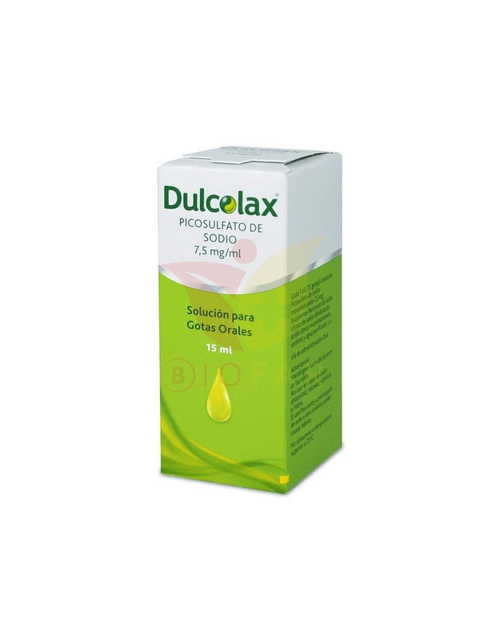 DULCOLAX 7.5 MG / ML 15 ML PICOSULFATO DE SODIO SOLUCION ORAL PARA GOTAS LAB. SANOFI