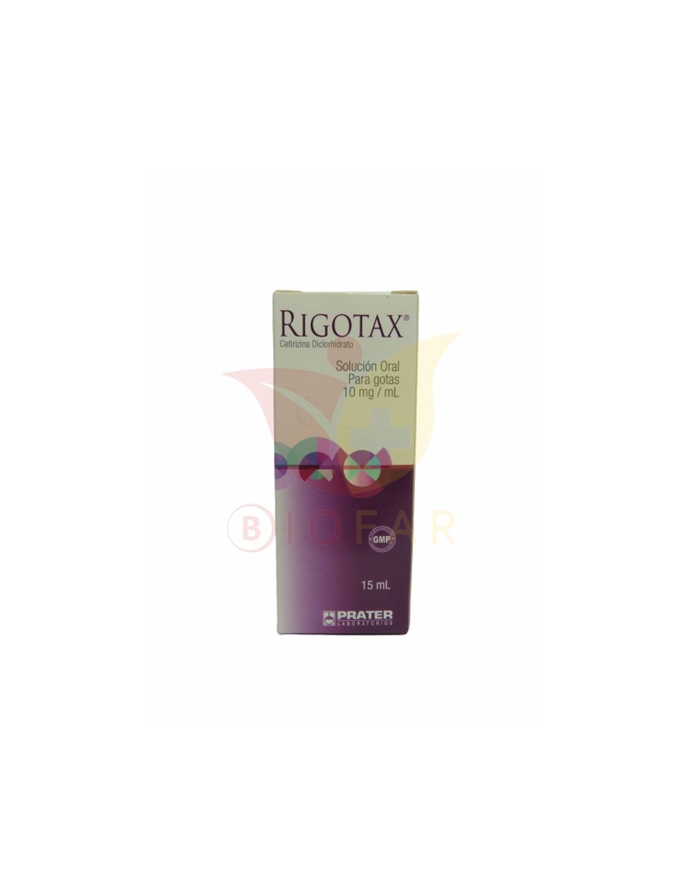 RIGOTAX CETIRIZINA DICLORHIDRATO 10MG/ML.15ML  GOTAS SOLUCION ORAL LAB.PRATER