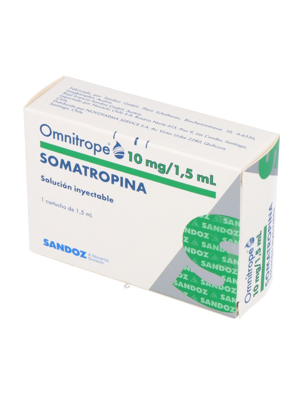 OMNITROPE SOMATROPINA 10 MG /1.5 ML SOL.INYECTABLE SANDOZ CENABAST.