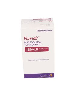 VANNAIR 160/4.5 MCG BUDESINIDA FORMOTEROL SUSPENSION PARA INHALACION ORAL 120 INHALACIONES ASTRAZENECA