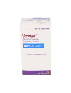 VANNAIR BUDESONIDA FORMOTEROL 80/4.5 MCG 120 INHALACIONES ASTRAZENECA CENABAST