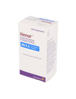 VANNAIR BUDESONIDA FORMOTEROL 80/4.5 MCG 120 INHALACIONES ASTRAZENECA CENABAST