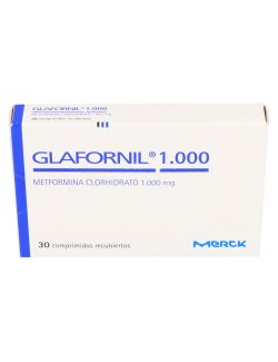 GLAFORNIL 1000MG METFORMINA CLORHIDRATO 30 COMPRIMIDOS RECUBIERTOS  LAB.MERCK