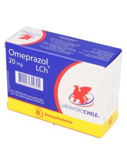 OMEPRAZOL  20MG.X 30 CAPSULAS BIOEQUIVALENTE LAB. CHILE