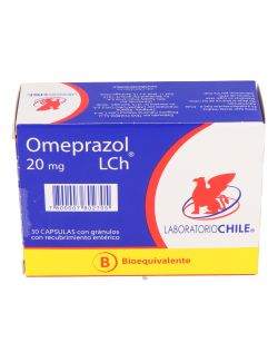 OMEPRAZOL  20MG.X 30 CAPSULAS BIOEQUIVALENTE LAB. CHILE