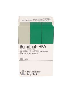 BERODUAL HFA 20 MCG /50 MCG DOSIS 200 DOSIS LAB. BOEHRINGER INGELHEIM CENABAST