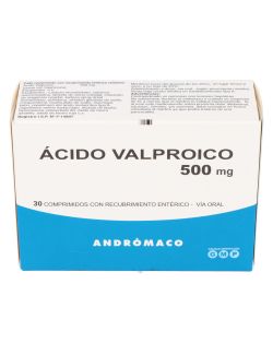 ACIDO VALPROICO 500 MG 30 COMPRIMIDOS RECUBRIMIENTO ENTERICO LAB.ANDROMACO CENABAST