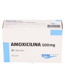 AMOXICILINA 500 MG  21 CAPSULAS LAB.DFMPHARMA CENABAST