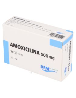 AMOXICILINA 500 MG  21 CAPSULAS LAB.DFMPHARMA CENABAST