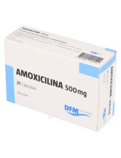 AMOXICILINA 500 MG  21 CAPSULAS LAB.DFMPHARMA CENABAST