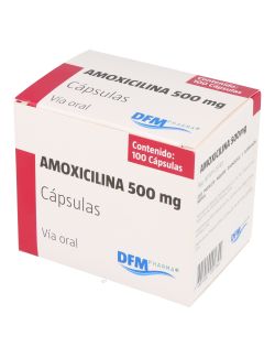 AMOXICILINA 500MG 100 CAPSULAS DFM PHARMA