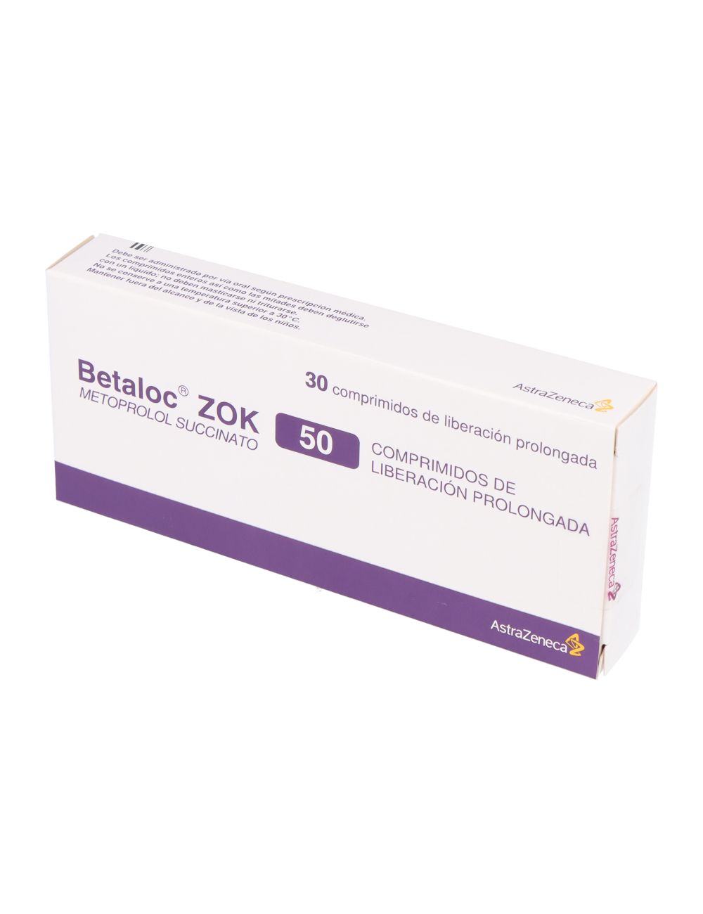 BETALOC ZOK METOPROLOL  SUCCINATO 50 MG 30 COMPRIMIDOS LABORATORIO ASTRAZENECA