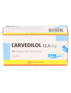 CARVEDILOL 12,5 MG 30 COMPRIMIDOS BIOEQUIVALENTE DFM