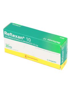 CICLOBENZAPRINA REFLEXAN 10MG 20 COMPRIMIDOS RECUBIERTOS BIOEQUIVALENTE LAB. MEGALABS