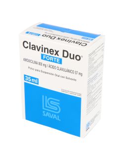 CLAVINEX DUO FORTE AMOXICILINA  800MG ACIDO CLAVULANICO 57MG 35 ML SAVAL
