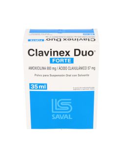 CLAVINEX DUO FORTE AMOXICILINA  800MG ACIDO CLAVULANICO 57MG 35 ML SAVAL